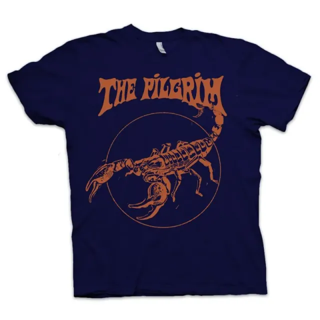 The Pilgrim #04 Blue Orange t-skjorte bomull