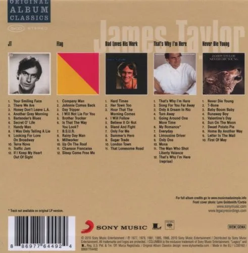 James Taylor Original Album Classics 5CD boks brukt