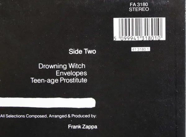 Frank Zappa Ship Arriving Too Late LP vinyl brukt remaster