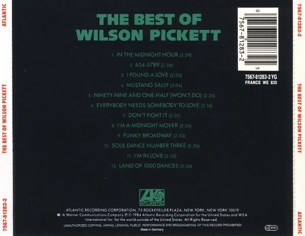The Best Of Wilson Pickett CD brukt soul