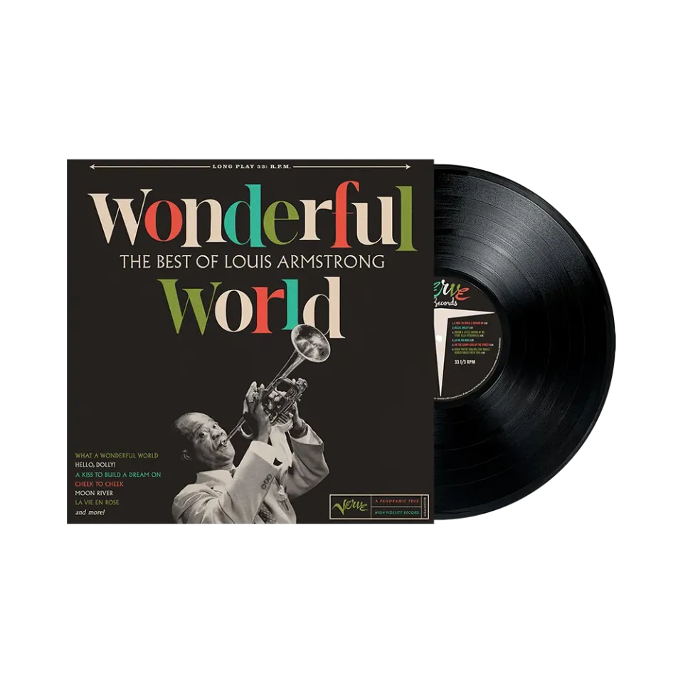 Verve Louis Armstrong Wonderful World Best Of LP vinyl