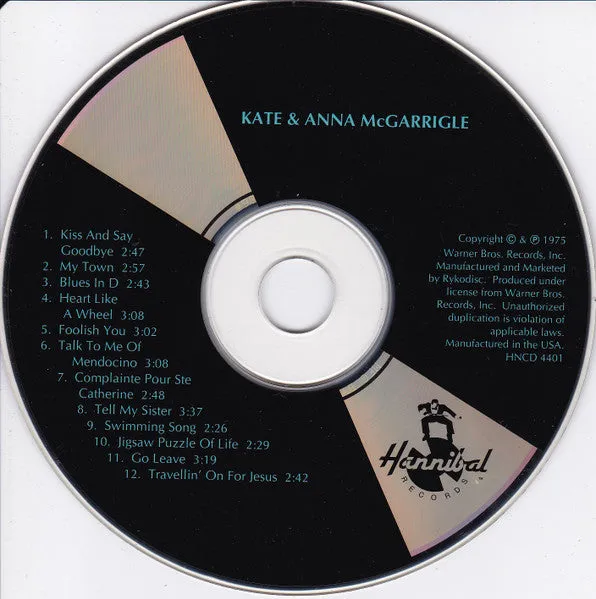 Kate & Anna McGarrigle CD album folkrock