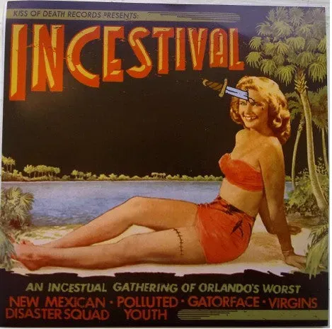 Various Incestival 7" vinyl tan marbled brukt hardcore