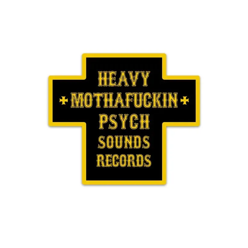 Heavy Psych Sounds #13 patch cross svart/gul