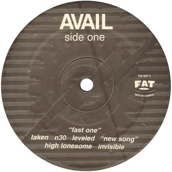 Avail One Wrench LP vinyl album brukt hardcore