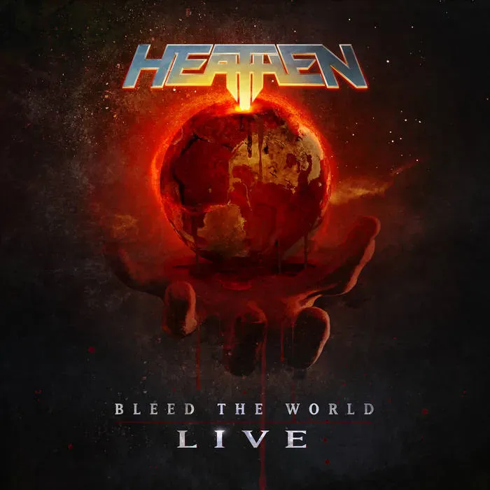 Heathen Bleed The World Live LP rød vinyl