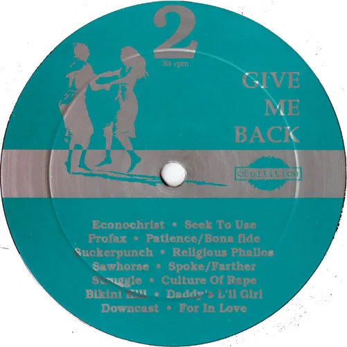 Various Give Me Back LP vinylplate brukt hardcore