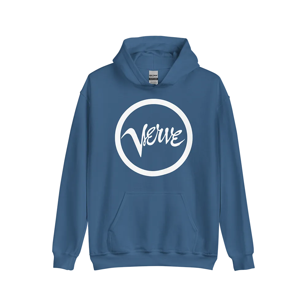 Verve Classic Hoodie hettegenser hvit logo