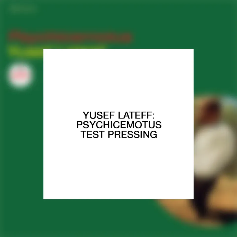 Verve By Request Yusef Lateef Psychicemotus test pressing LP