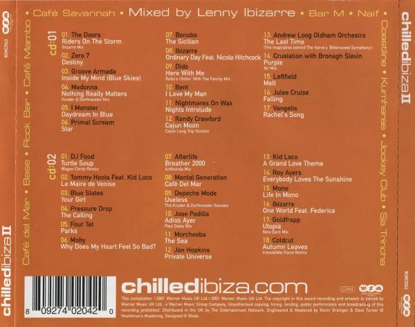 Various Chilled Ibiza II 2CD brukt downtempo