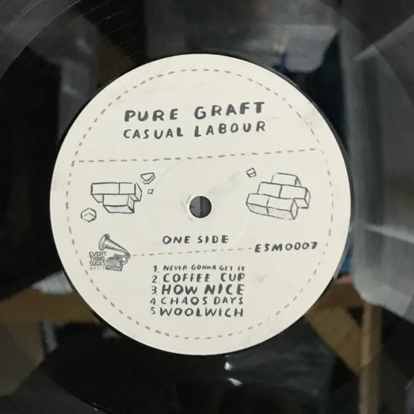 Pure Graft Casual Labour 12" EP hvit vinylplate