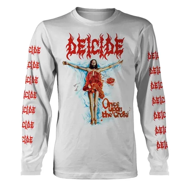 Deicide Once Upon The Cross longsleeve hvit
