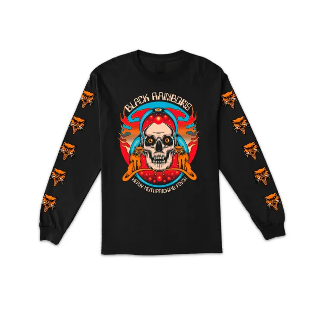 Black Rainbows #29 longsleeve svart bomull