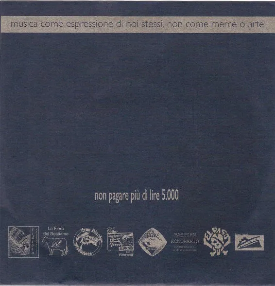 Molto Rumore Per Nulla 7" vinyl hvit label punk
