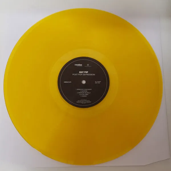 Iggy Pop Post Pop Depression LP brukt gul vinyl