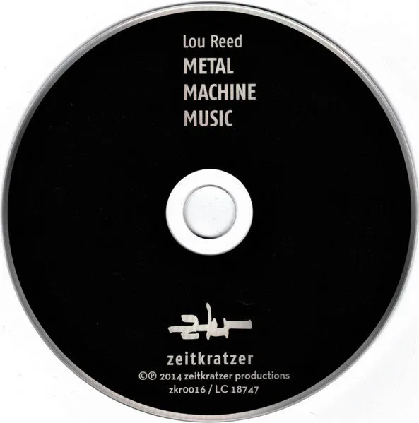 Zeitkratzer Lou Reed Metal Machine Music CD brukt