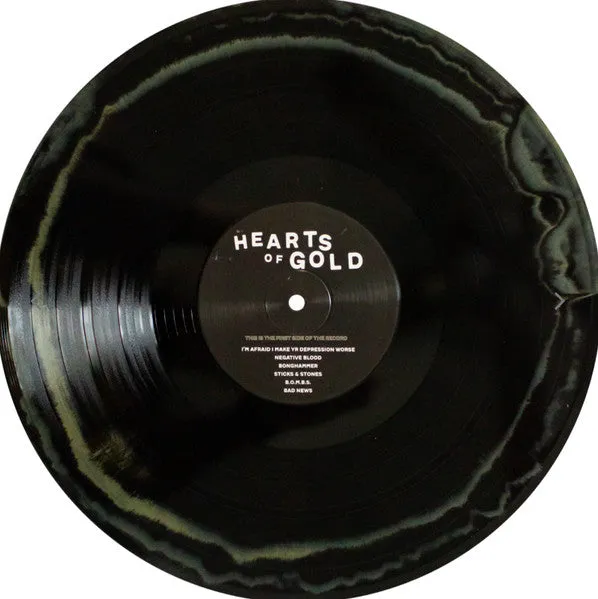Dollar Signs Hearts Of Gold vinyl LP svart gull brukt