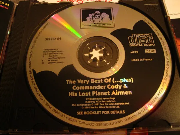 Commander Cody Very Best Of CD brukt samling countryrock