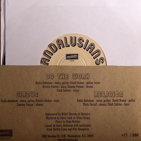 Andalusians Do The Work 7" EP brukt numrert