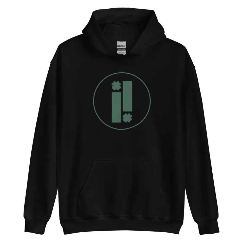 Impulse Black Logo hettegenser svart hoodie