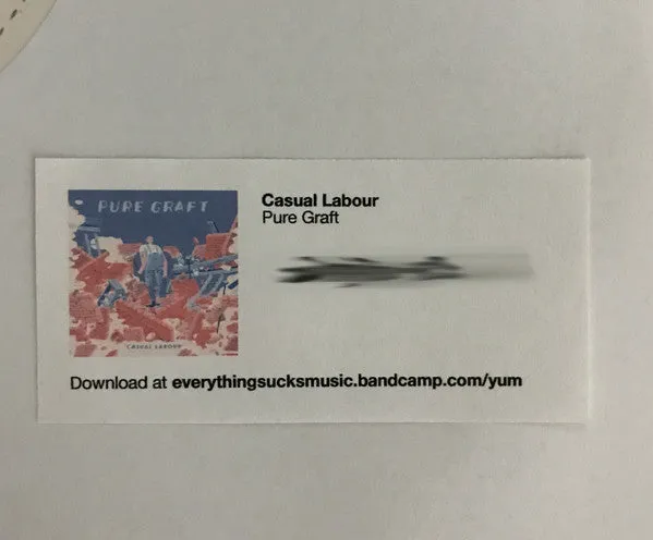 Pure Graft Casual Labour 12" EP hvit vinylplate