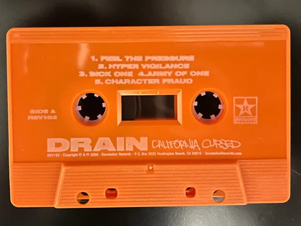 Drain California Cursed kassett oransje brukt hardcore