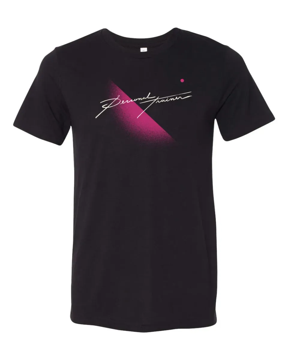 Personal Trainer Logo t-skjorte svart crewneck