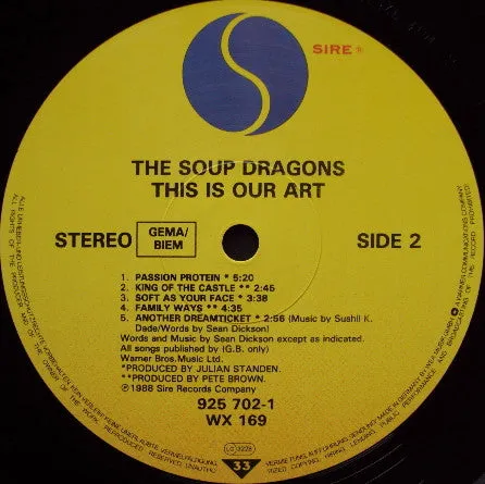 Soup Dragons This Is Our Art LP vinyl brukt