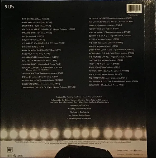Bruce Springsteen Live 1975-85 5xLP box brukt UK
