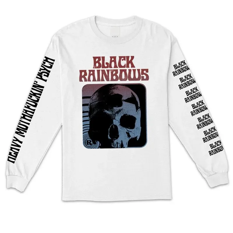 Black Rainbows #06 longsleeve hvit langermet