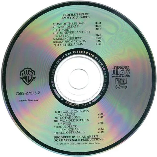 Emmylou Harris Profile Best Of CD brukt country samling