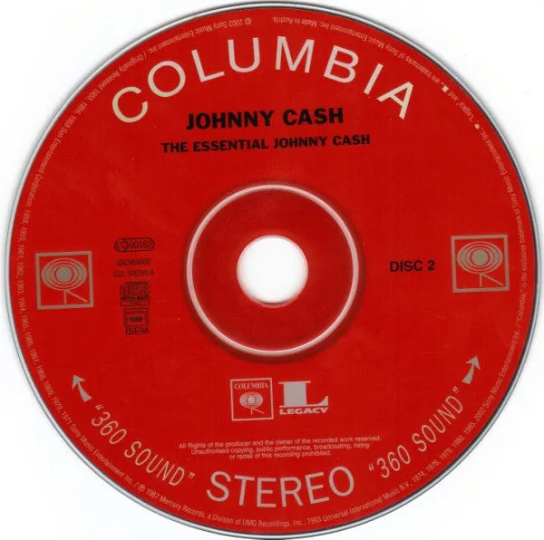 Columbia Essential Johnny Cash 2xCD brukt country