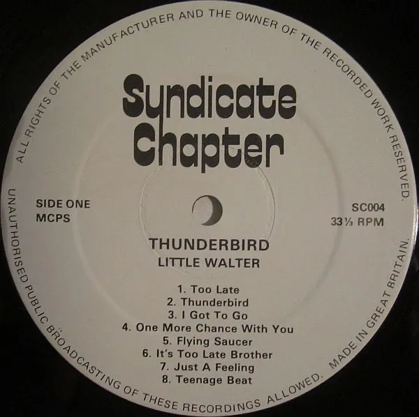 Little Walter Thunderbird LP brukt blues munnspill