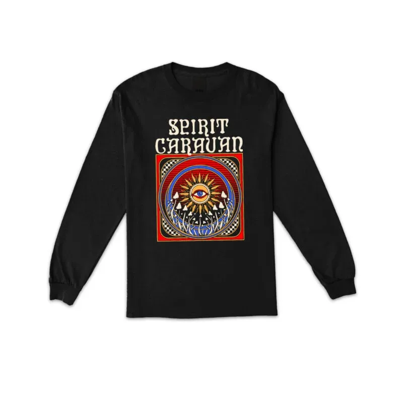 Heavy Psych Sounds Spirit Caravan #01 langermet svart bomull