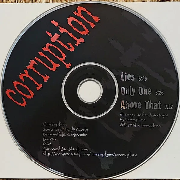 Corruption Crushed CD mini-album brukt – metalcore