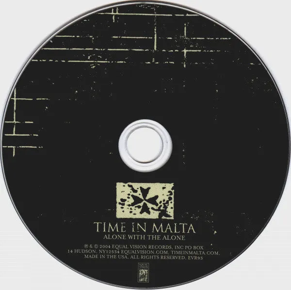 Time In Malta Alone With Alone CD brukt alt-rock