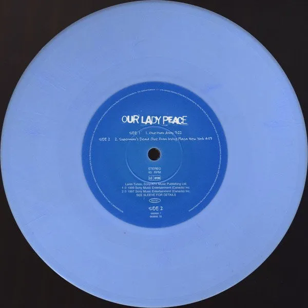 Our Lady Peace One Man Army 7" brukt blå vinyl singel