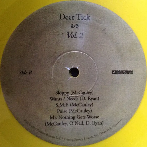 Deer Tick Vol. 2 vinyl LP gul brukt