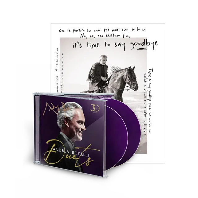 Verve Andrea Bocelli Duets 30th Anniversary signert CD