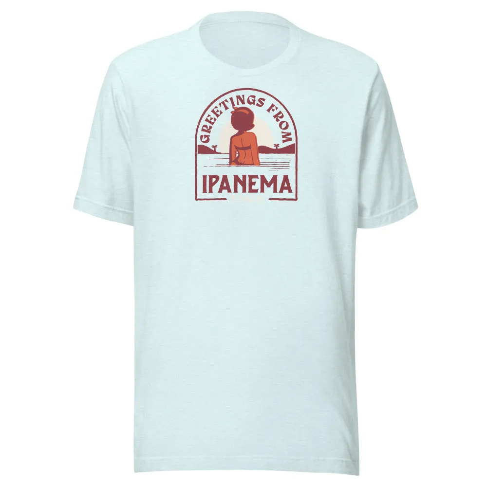 Verve Greetings From Ipanema T-skjorte heather blue ice
