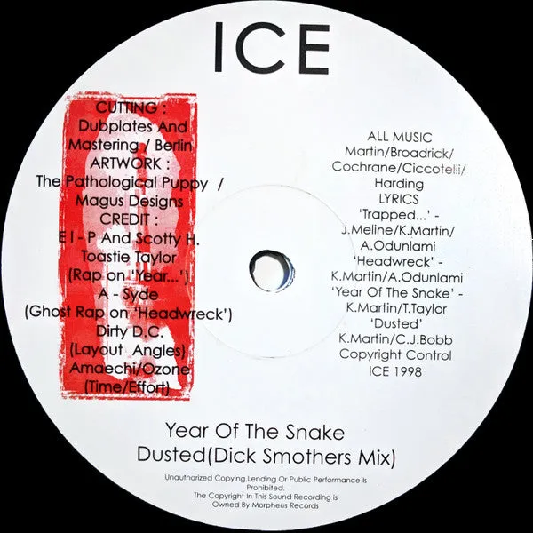 Ice Headwreck 12" brukt vinyl EP abstract