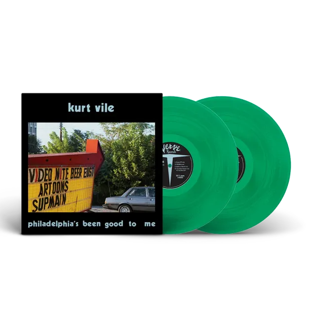Verve Kurt Vile Wissahickon Green LP farget vinyl