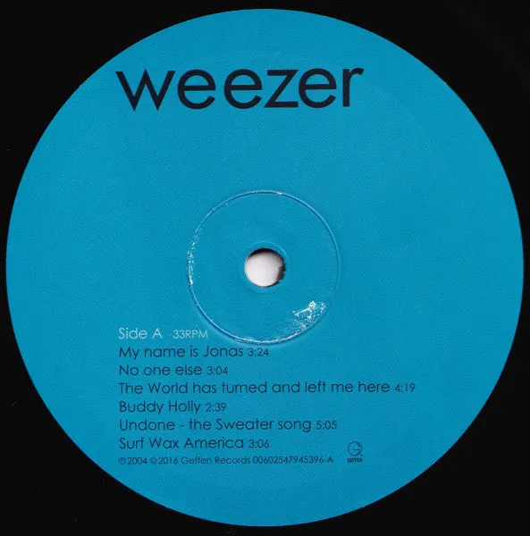Weezer Weezer Blue Album LP vinyl 180g brukt