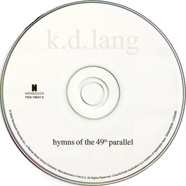 k.d. lang Hymns Of The 49th Parallel CD brukt