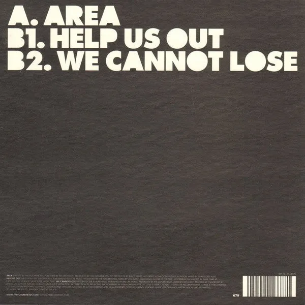 The Futureheads Area 7" vinyl brukt indie