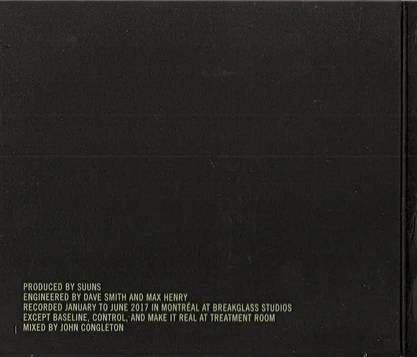 Suuns Felt CD brukt album 2018