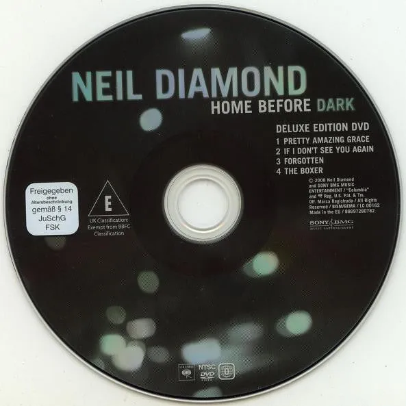 Neil Diamond Home Before Dark CD brukt deluxe album+DVD