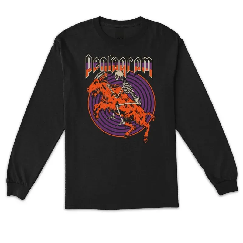 Pentagram #01 Black longsleeve svart offisiell