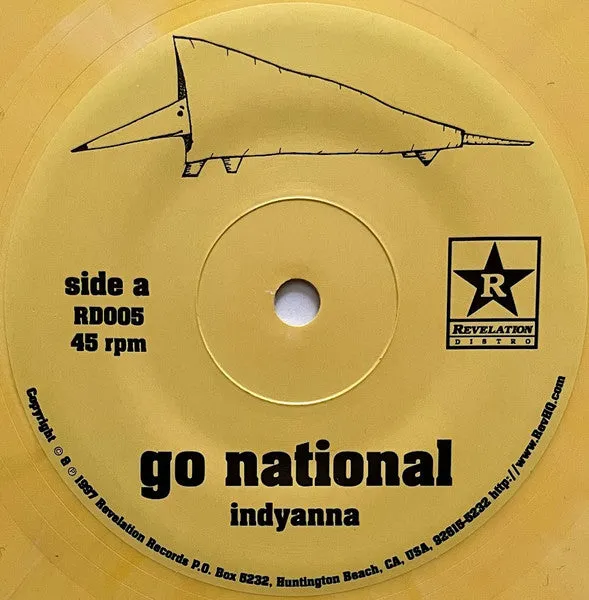 Go National Go National 7" vinyl brukt gul