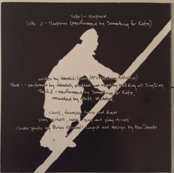 Jebediah Something For Kate Harpoon Clint 2x7" brukt singel